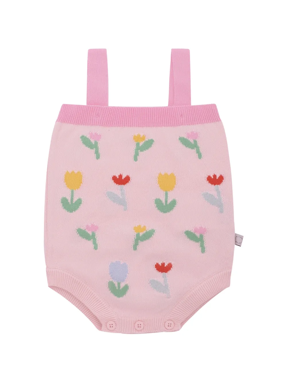 Stella McCartney Kids floral-embroidery bodysuit - Rosa
