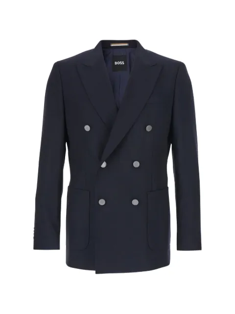 BOSS double-breasted wool blazer