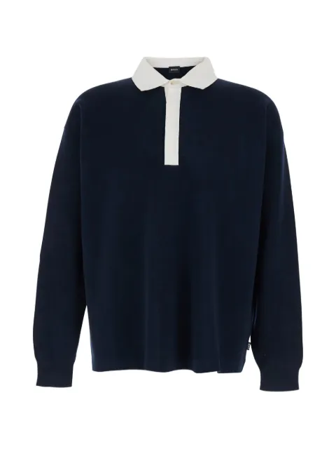 BOSS langærmet polo