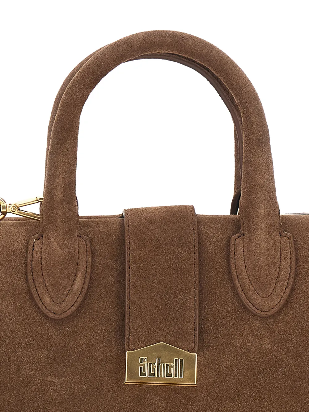  Schell Small Logo-lettering Tote Bag - Brown 