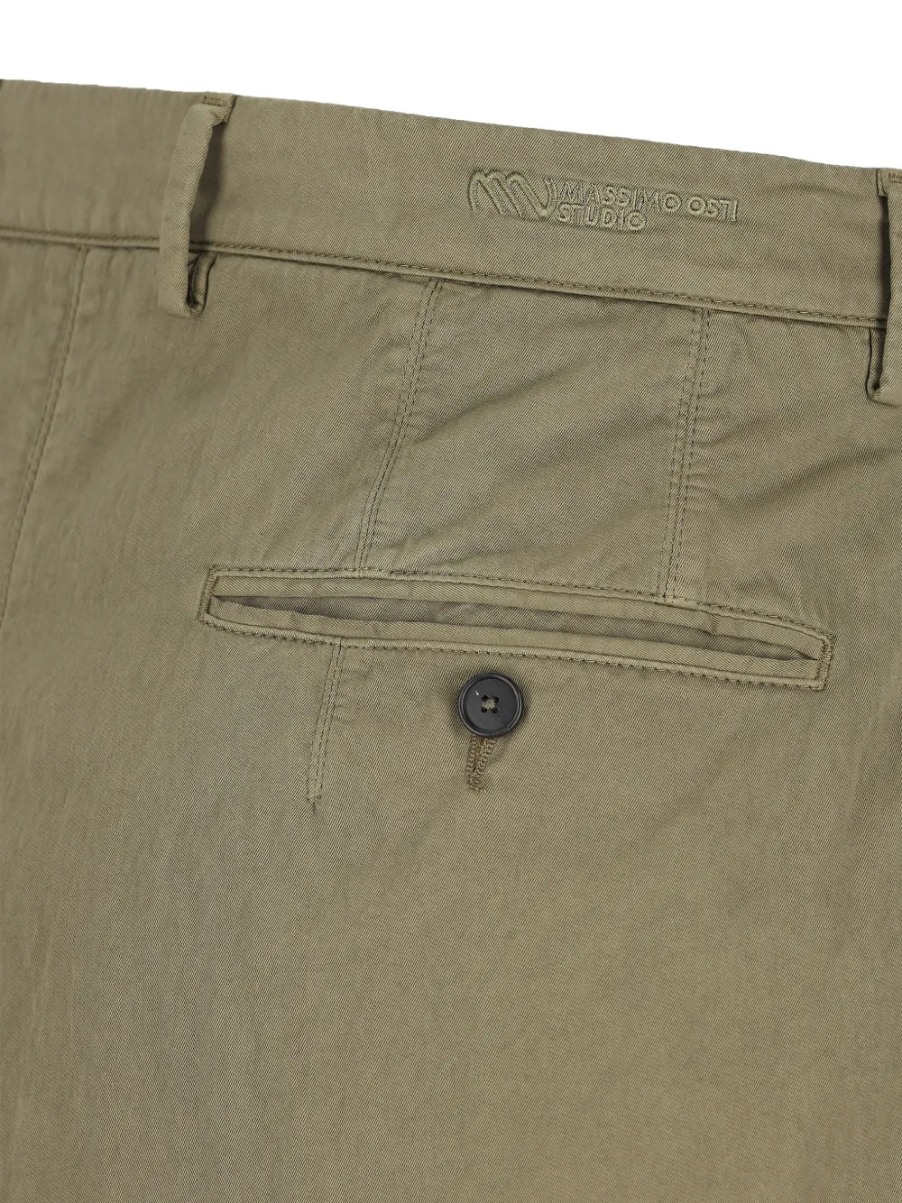  Massimo Osti Studio Pleated Logo Trousers - Neutrals 