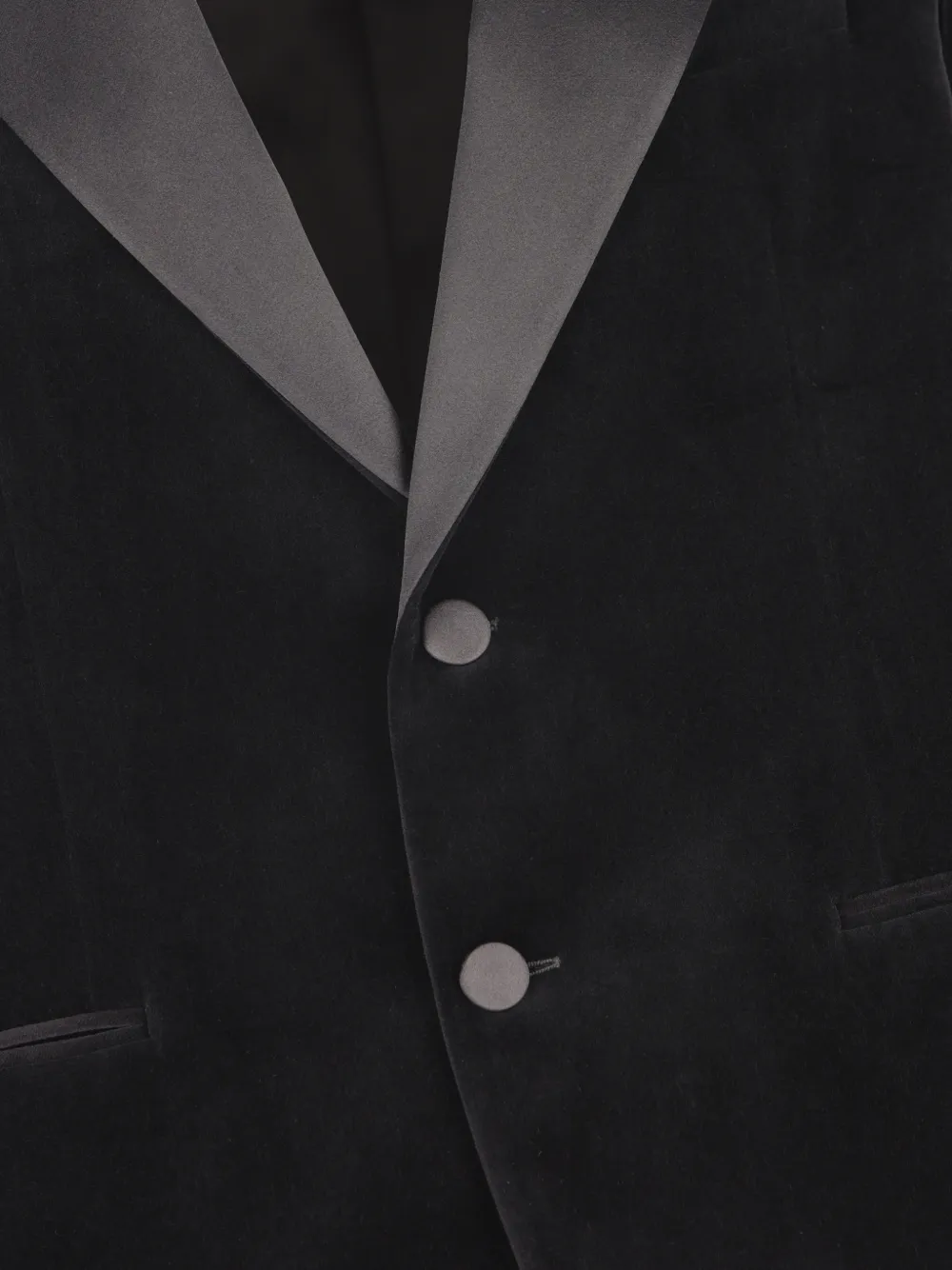  Ferragamo Lapel Jacket - Black 