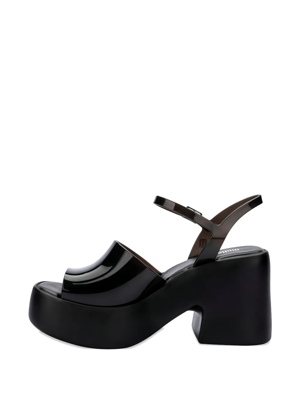Melissa Lina sandalen met plateauzool Zwart