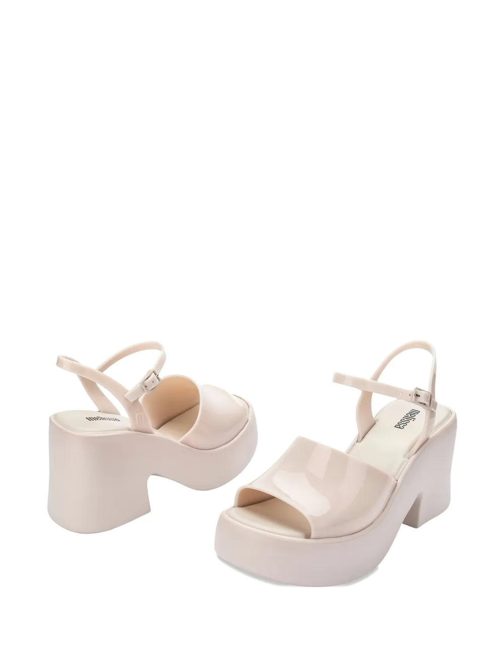 Melissa Lina sandalen met plateauzool Beige