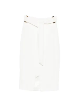 TOM FORD Drawstring Pencil Skirt | White | FARFETCH