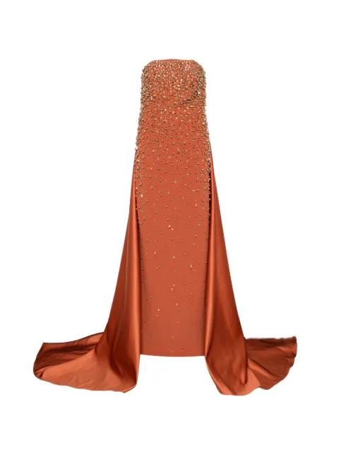 JEAN-LOUIS SABAJI embellished strapless maxi dress
