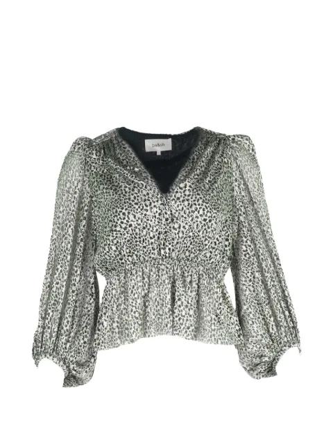 Ba&Sh Caitlin animal-print blouse