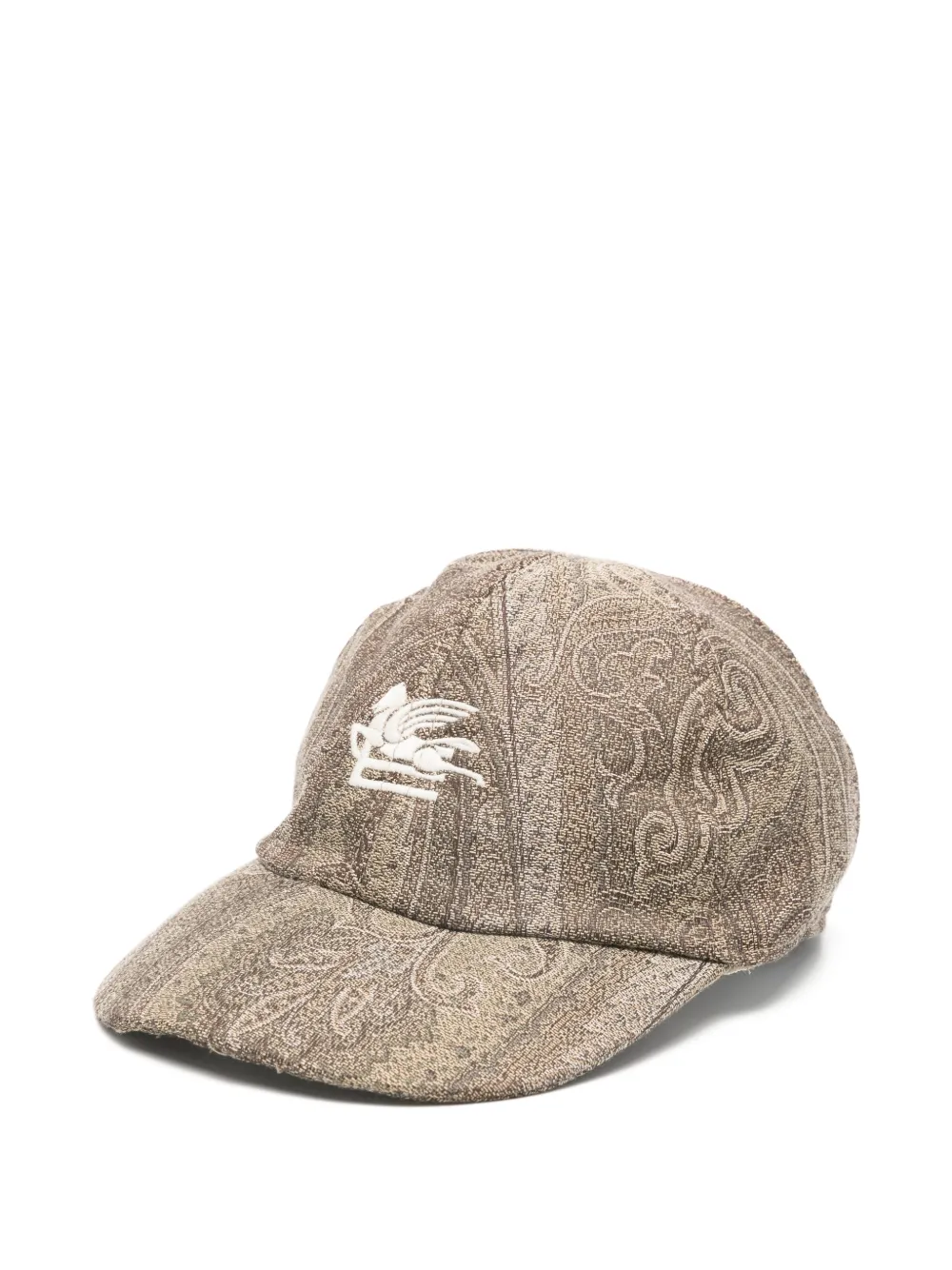 ETRO KIDS logo paisley cap - Marrone