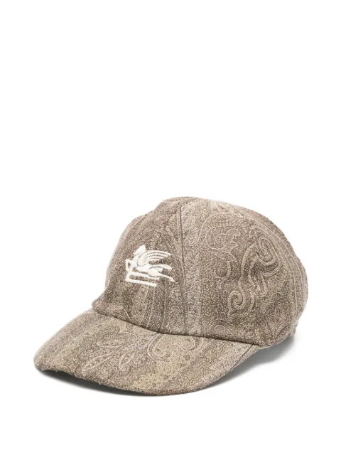 ETRO KIDS gorra con logo y motivo de cachemira