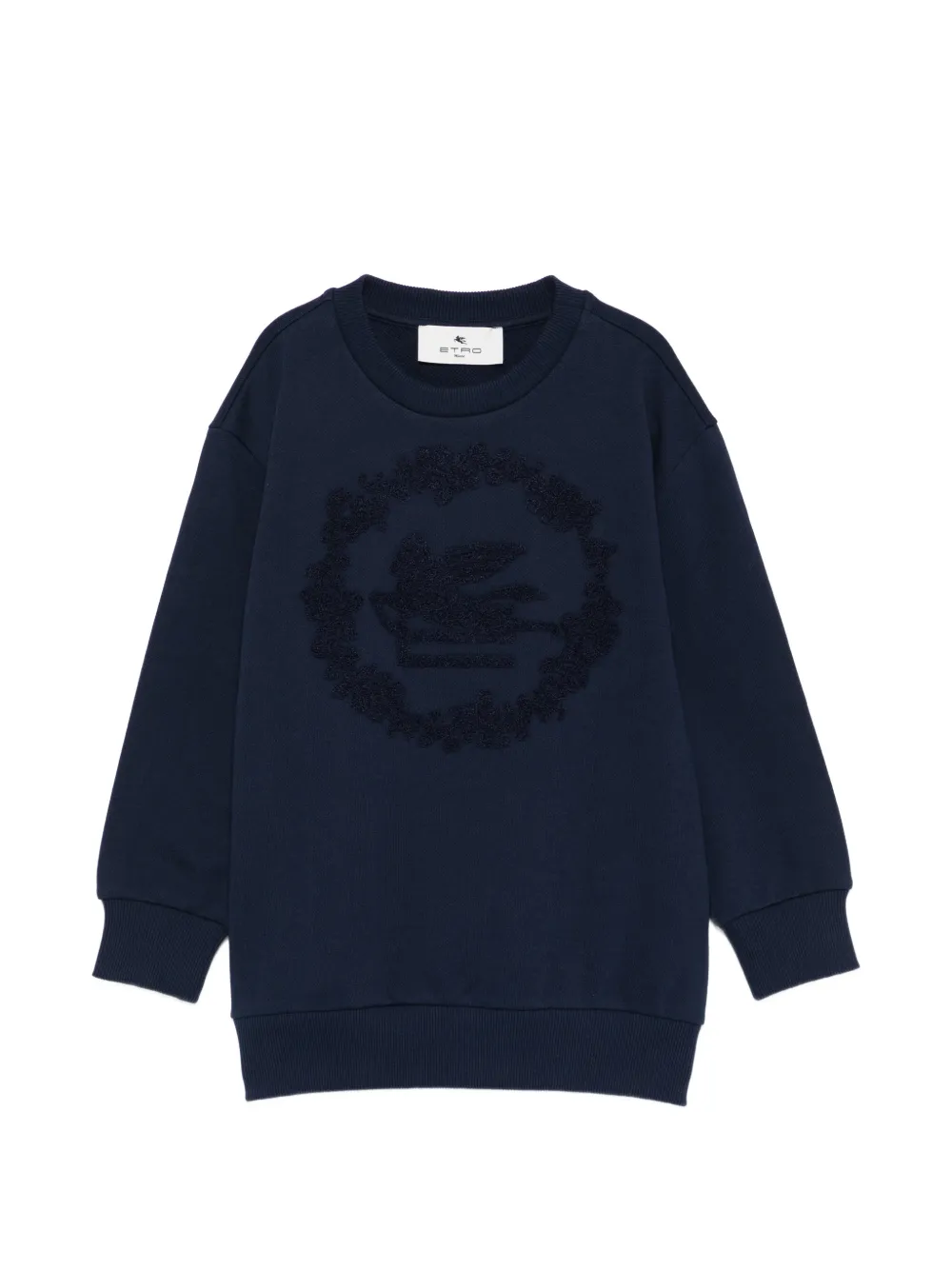 ETRO KIDS embroidered sweatshirt - Blu