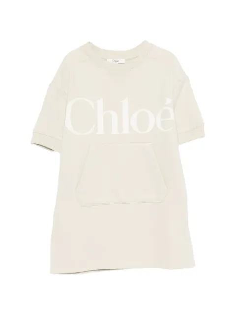 Chloé Kids pocket sweatshirt dress