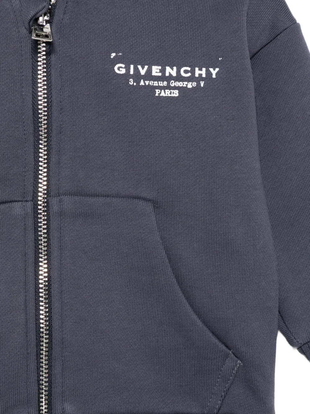 Givenchy Kids Hoodie met rits Blauw