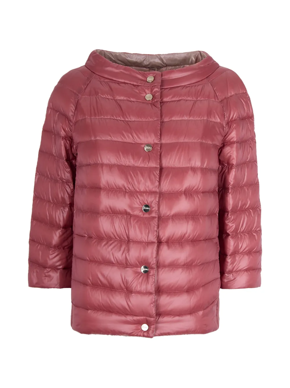 Herno reversible padded buttoned coat - Rosa