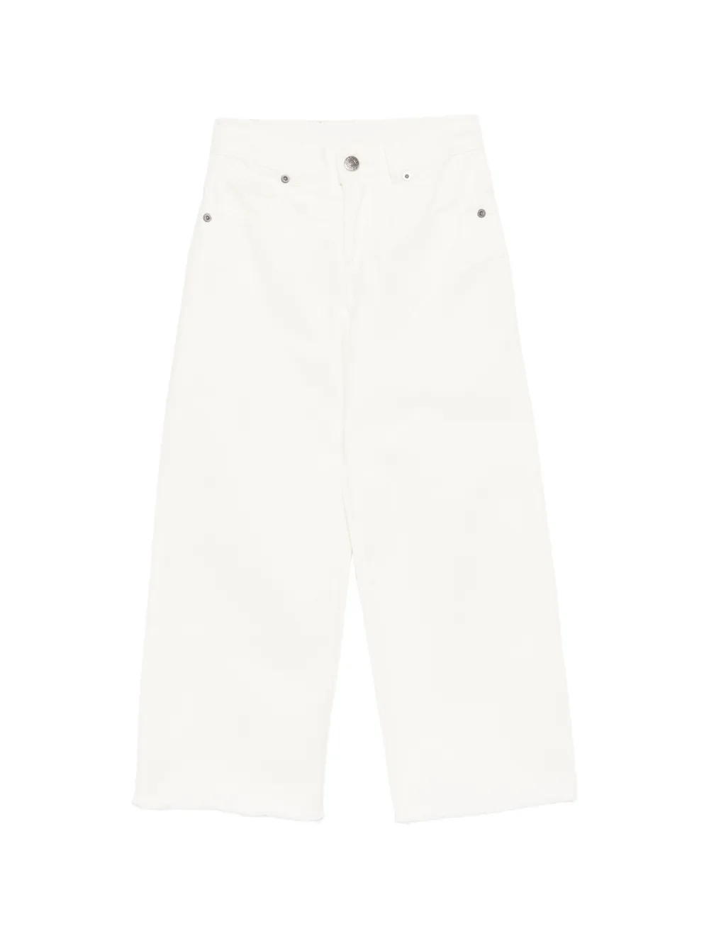 Douuod Kids frayed jeans - Bianco