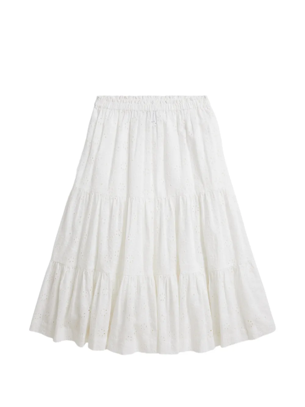 POLO RALPH LAUREN KIDS Gonna con vita elasticizzata - Bianco