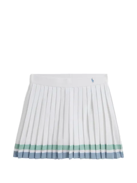 POLO RALPH LAUREN KIDS striped pleated skort