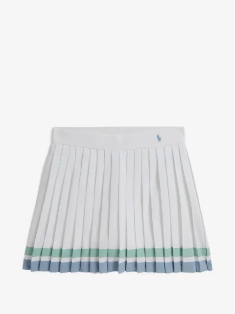 POLO RALPH LAUREN KIDS striped pleated skort