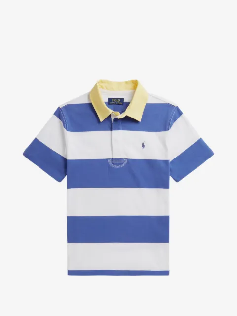 POLO RALPH LAUREN KIDS playera tipo polo con rayas estampadas
