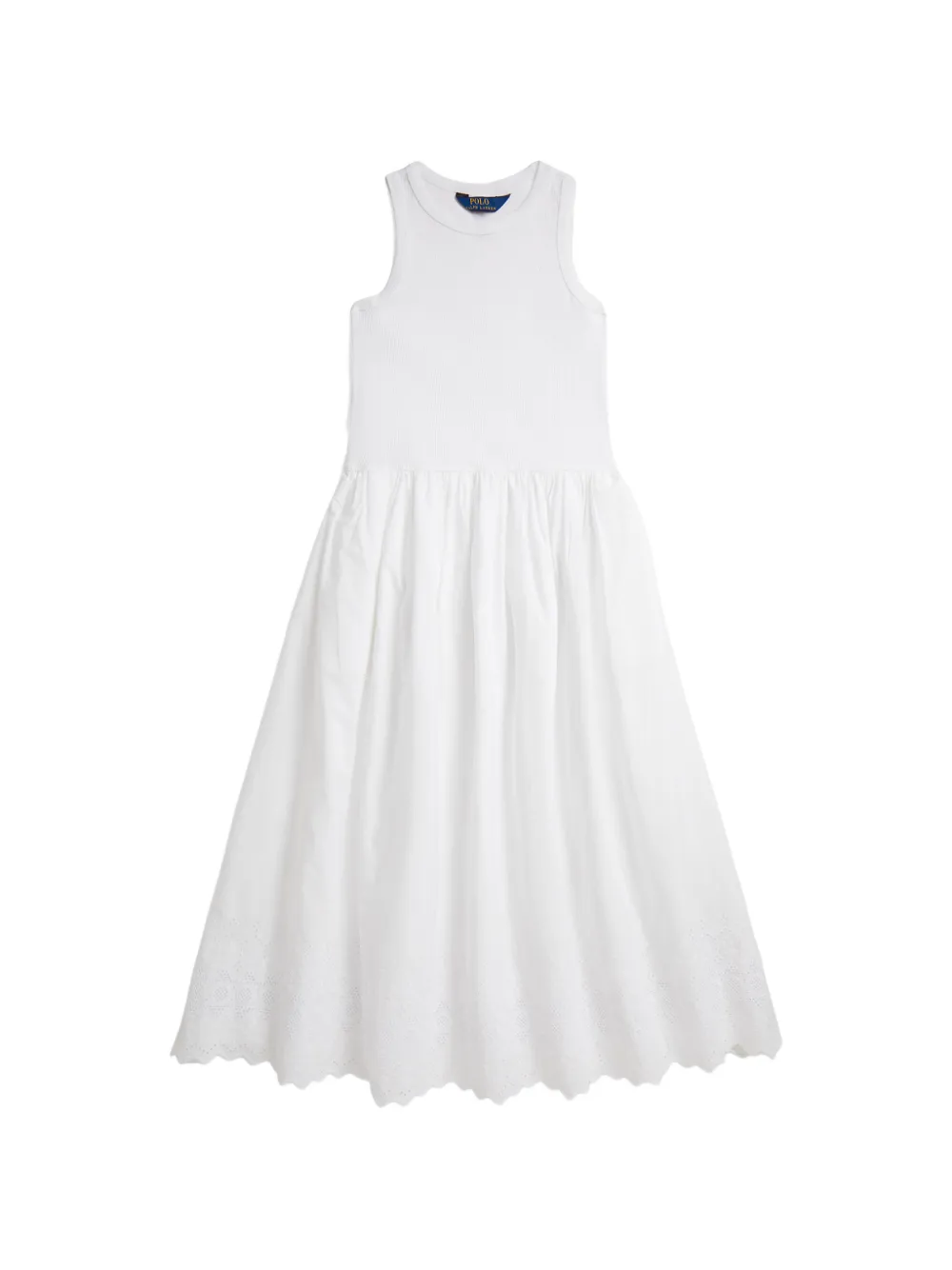 POLO RALPH LAUREN KIDS Abito con ricamo - Bianco
