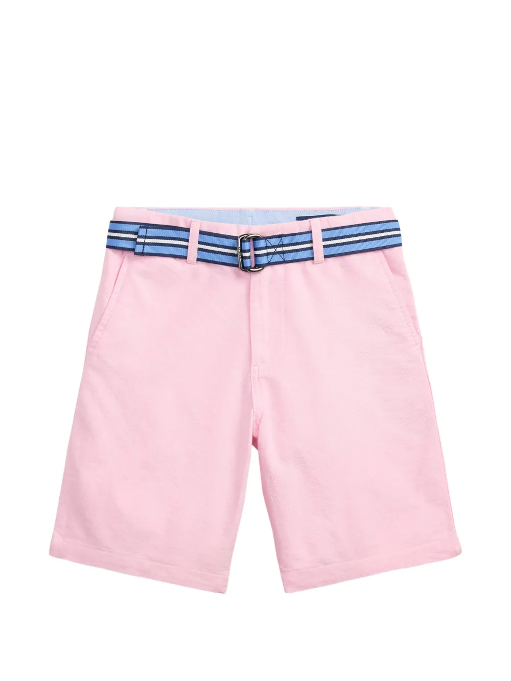 POLO RALPH LAUREN KIDS Shorts con ricamo e cintura - Rosa