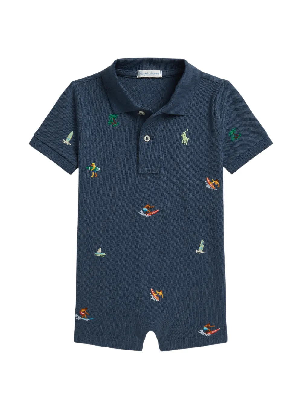 POLO RALPH LAUREN KIDS Tutina con ricamo - Blu
