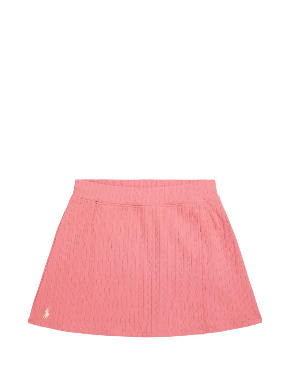 POLO RALPH LAUREN KIDS Minigonna con motivo intrecciato - Rosa