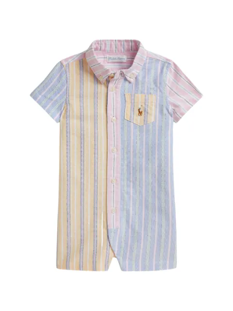 POLO RALPH LAUREN KIDS shorts con motivo de rayas y logo bordado