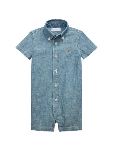 POLO RALPH LAUREN KIDS Romper met geborduurd logo