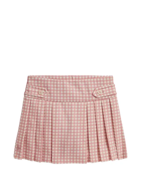 POLO RALPH LAUREN KIDS gingham-pattern pleated skirt