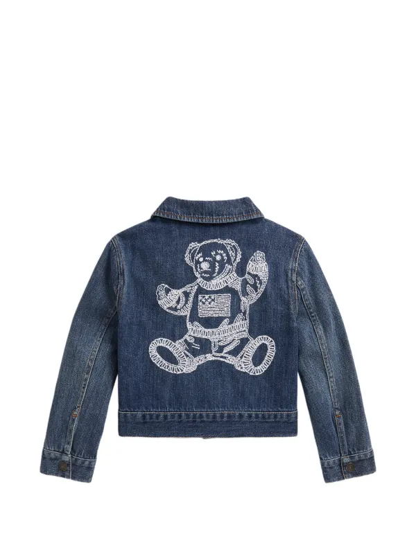 POLO RALPH LAUREN KIDS ベアモチーフ デニムジャケット | ブルー 