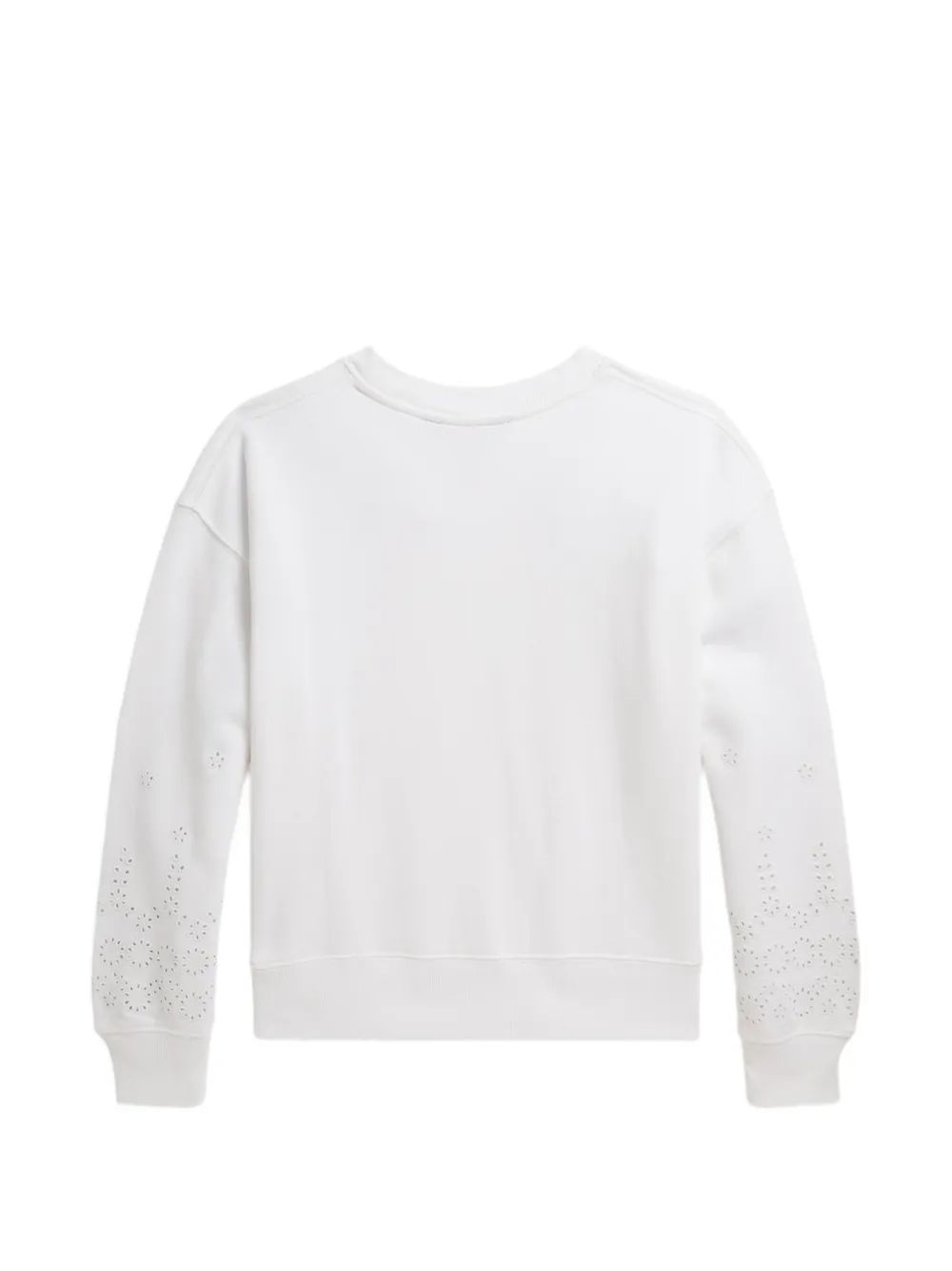 Eyelet Embroidered Sweatshirt