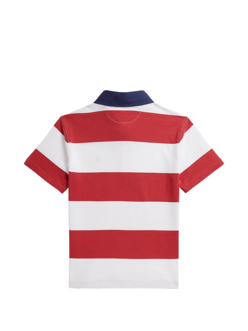 POLO RALPH LAUREN KIDS Gestreept twill rugbyshirt Wit