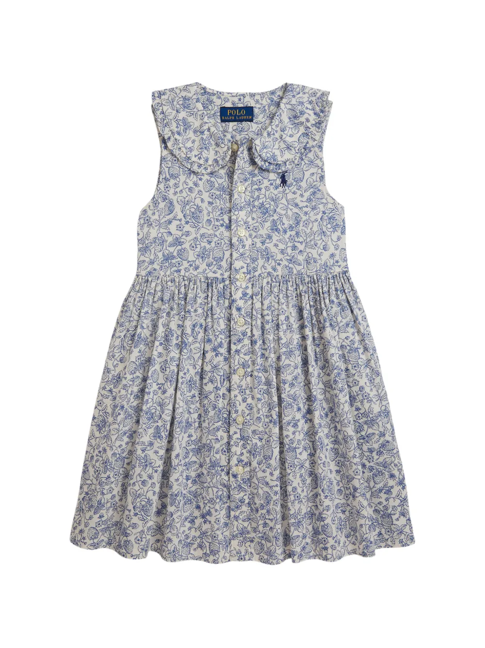 POLO RALPH LAUREN KIDS Abito a fiori - Toni neutri