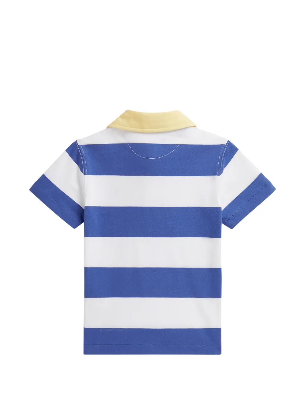 POLO RALPH LAUREN KIDS Rugby poloshirt met gestreepte kraag Wit