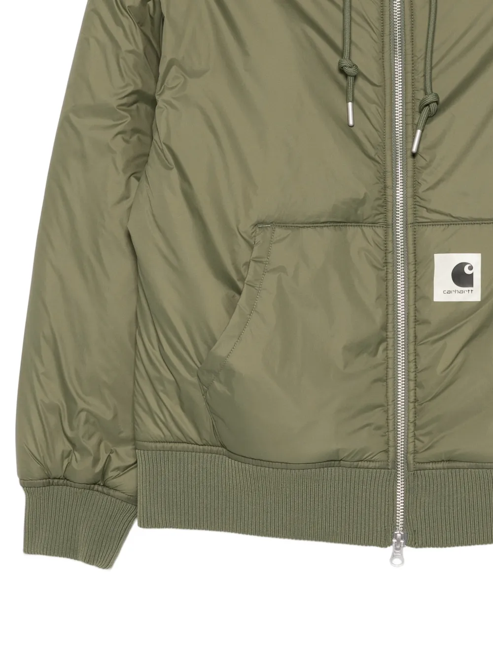 Carhartt WIP Gad donsjack met capuchon Groen