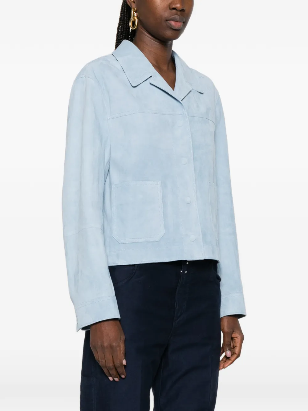  Tom Ford Patch-pocket Collared Jacket - Blue 