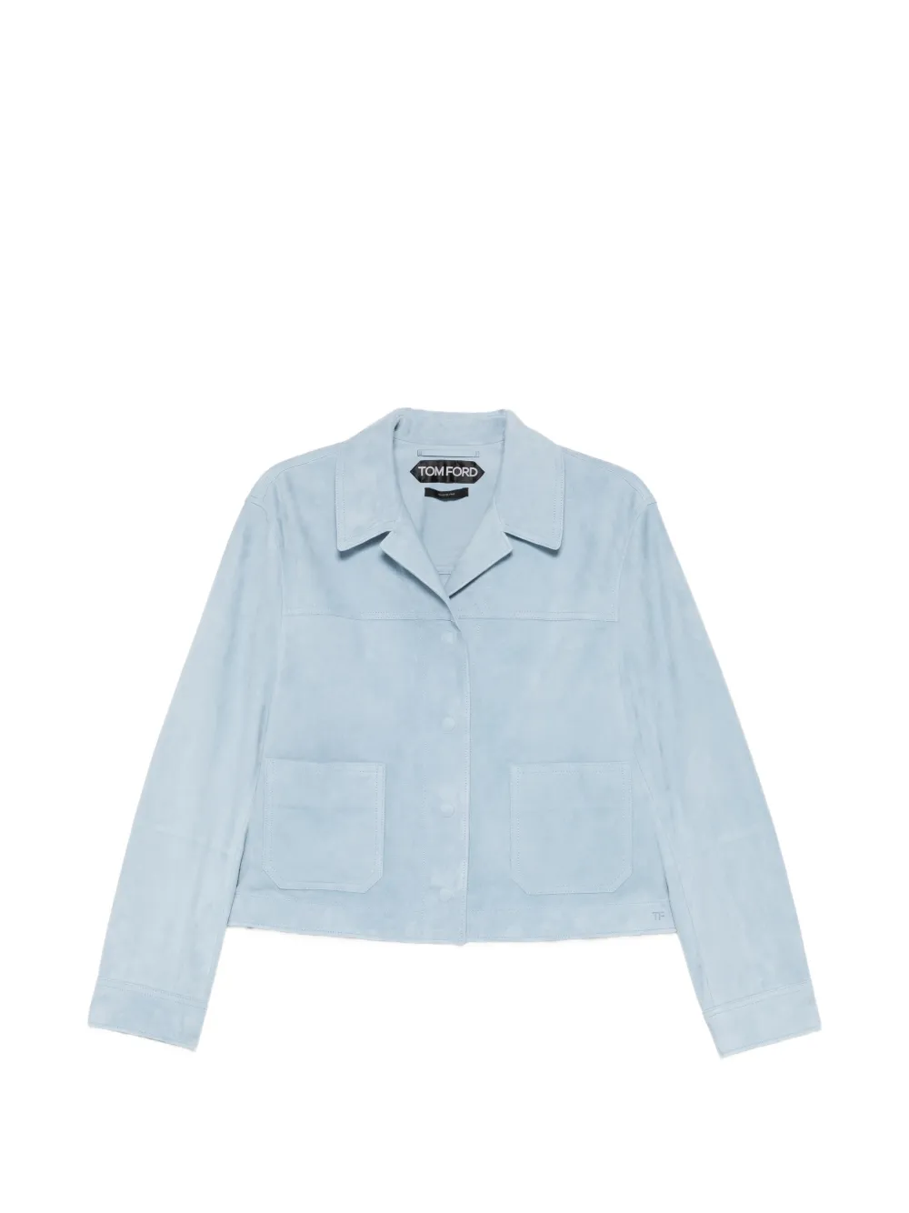 TOM FORD patch-pocket collared jacket - Blu