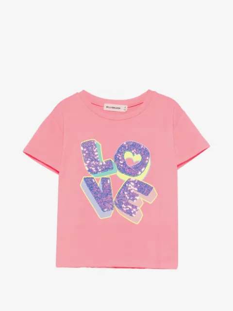 Billieblush playera con detalles de lentejuelas
