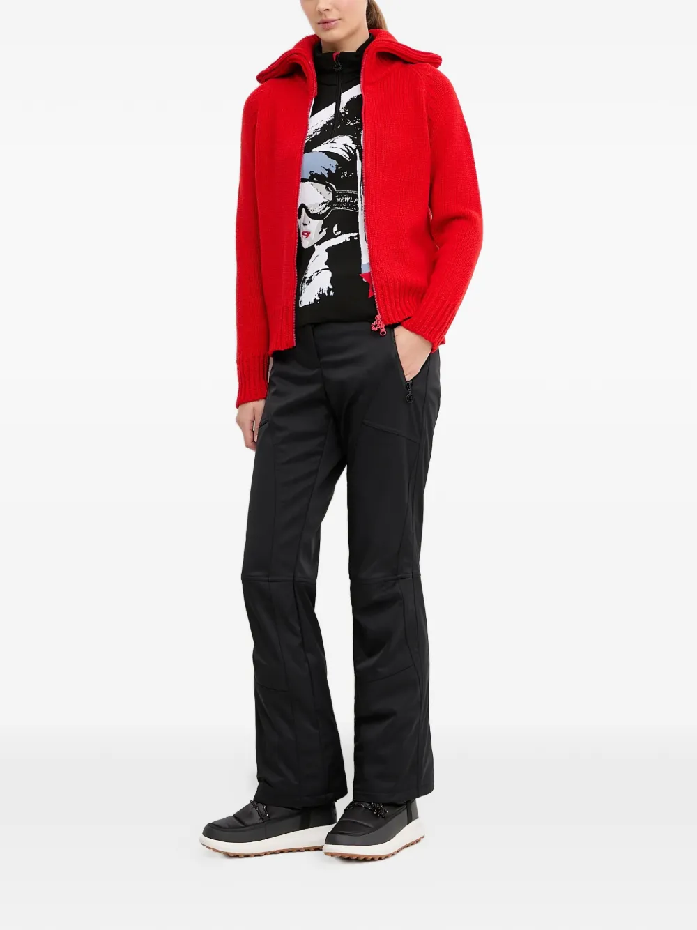  Newland Piz Nair Cardigan - Red 