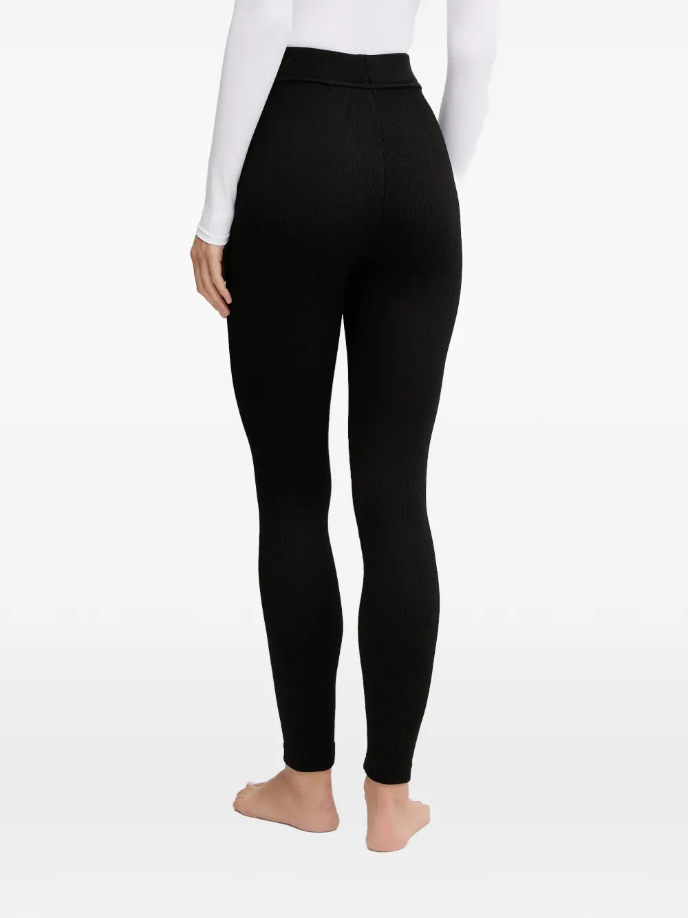 NEWLAND Geribbelde legging Zwart