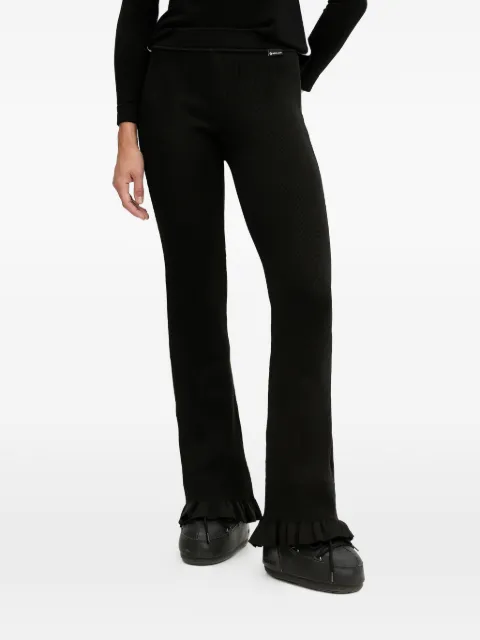 NEWLAND pantalones de canalé con volantes