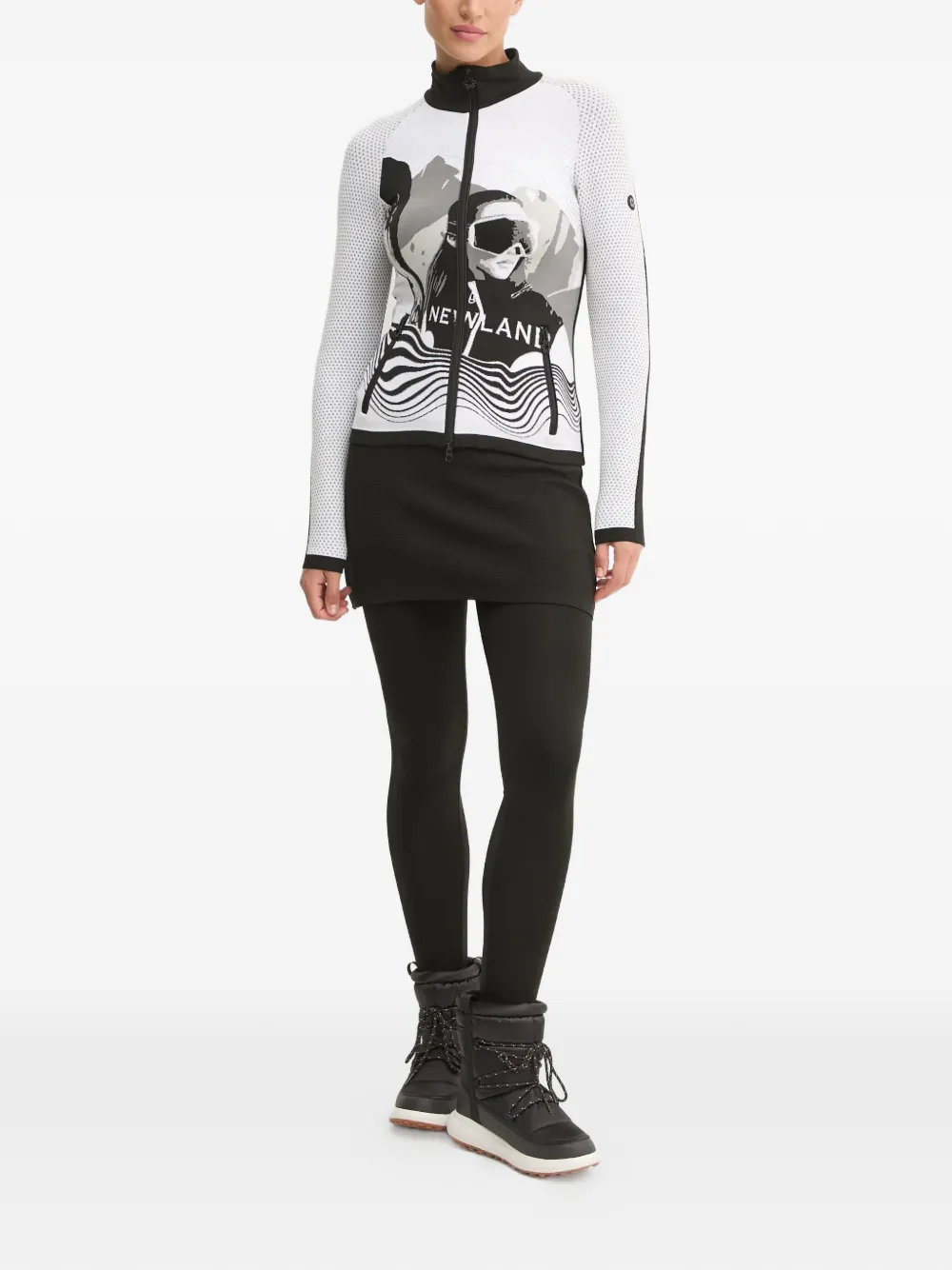  Newland Graphic Zip Sweatshirt - White 