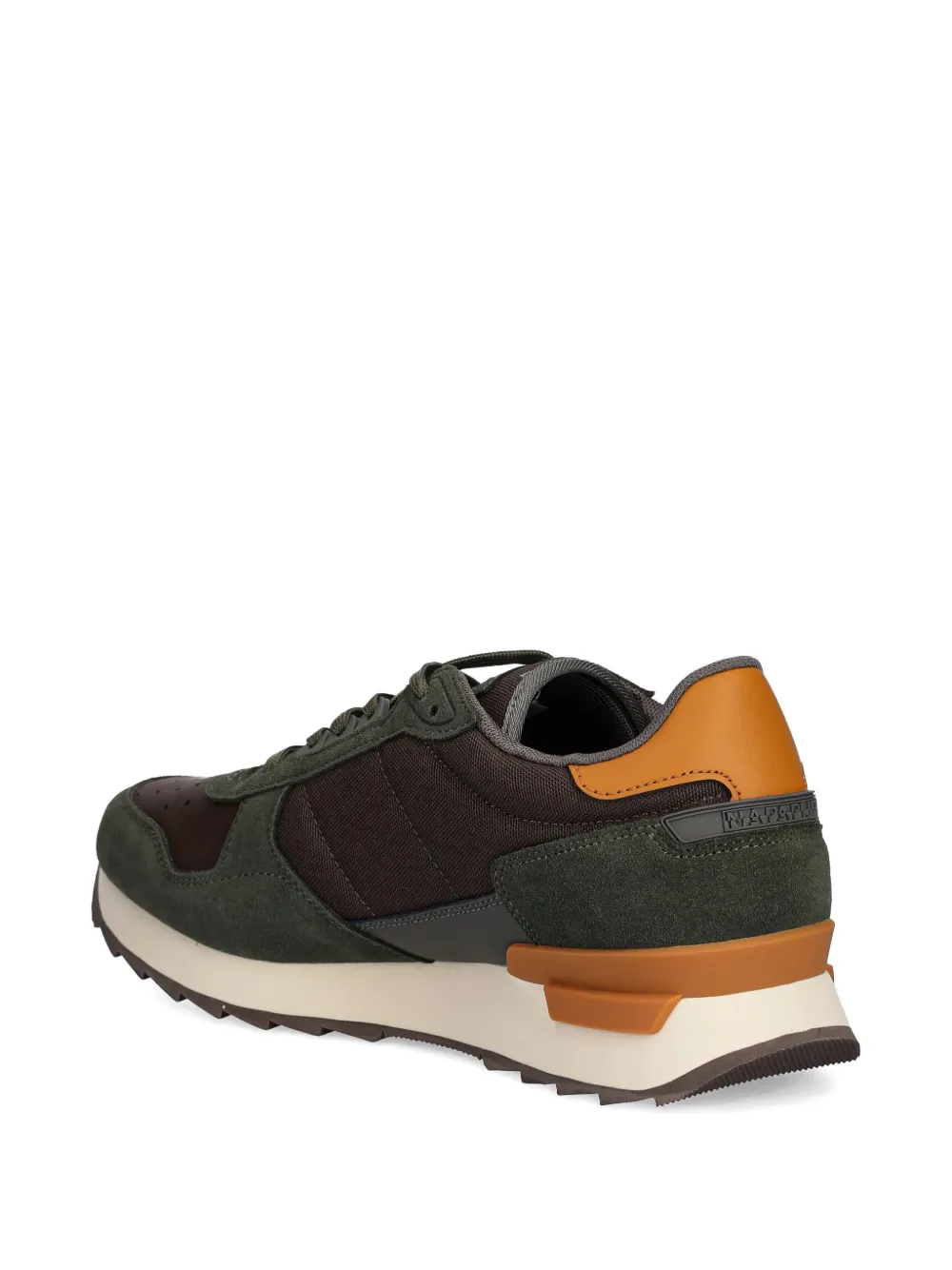 Napapijri Stab sneakers met logo Bruin