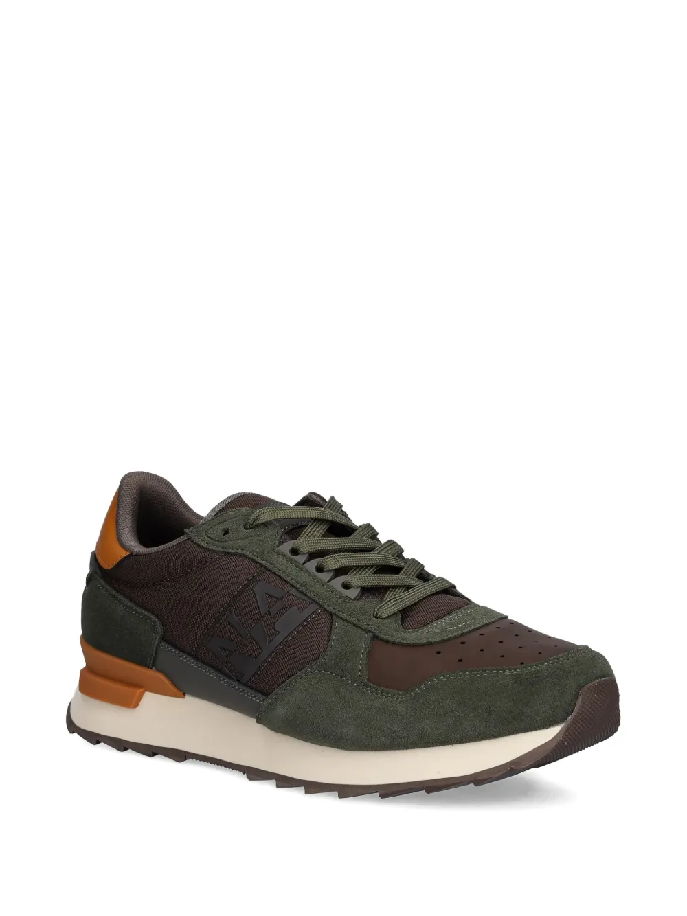 Napapijri Stab sneakers met logo Bruin