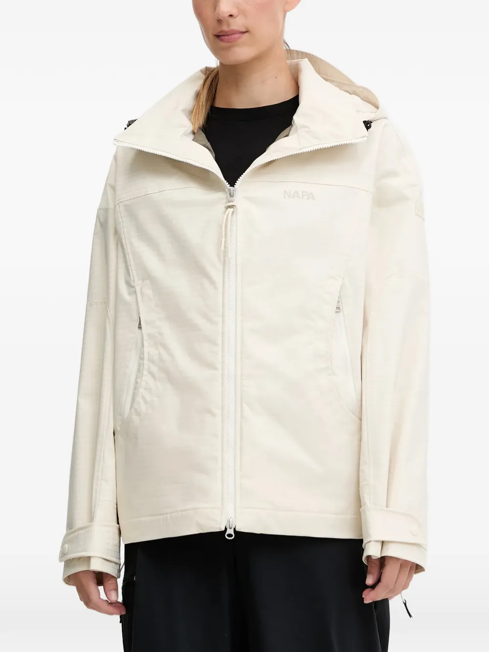 Napapijri Biez hooded zip-up jacket - Toni neutri