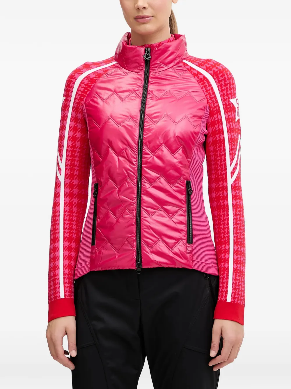 NEWLAND quilted stripe performance jacket - Rosa