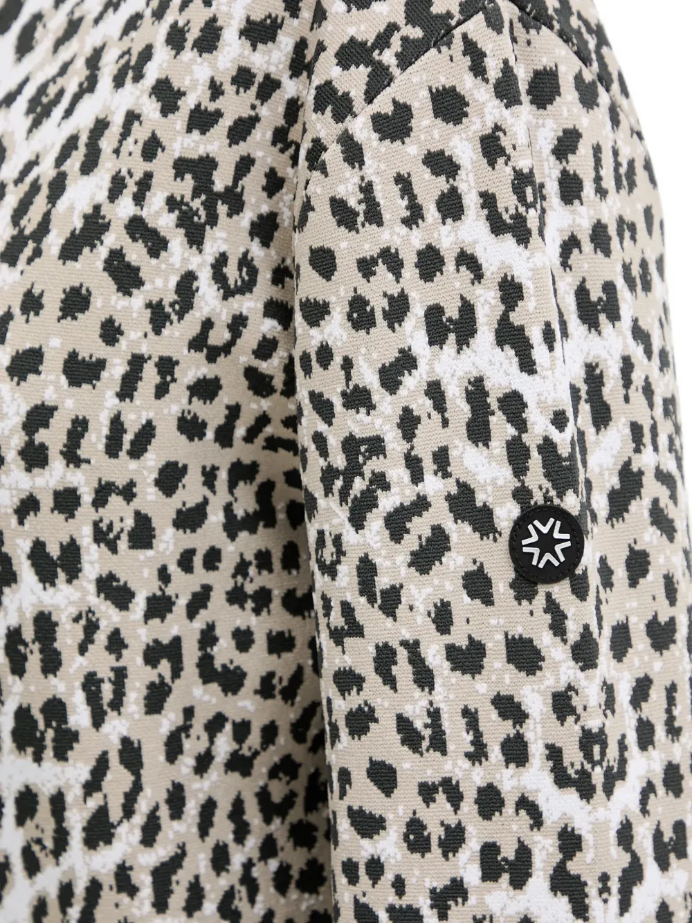 NEWLAND Top met luipaardprint en rits Beige