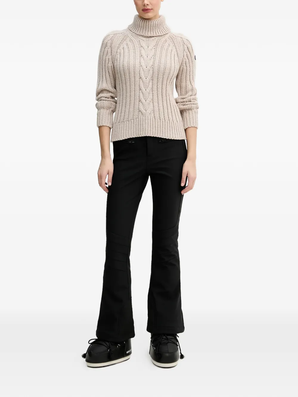 Roll-Neck Cable Sweater
