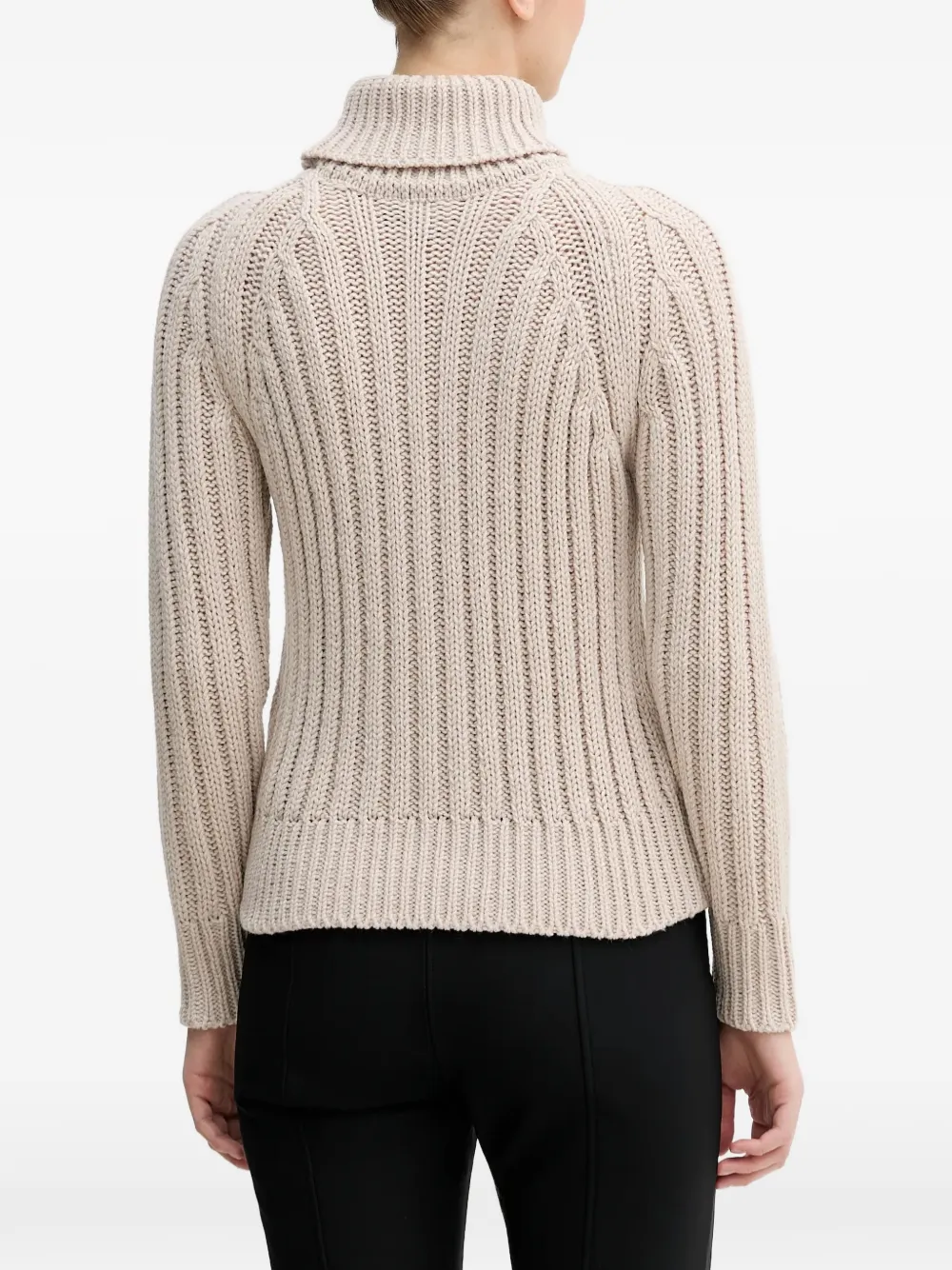 Roll-Neck Cable Sweater