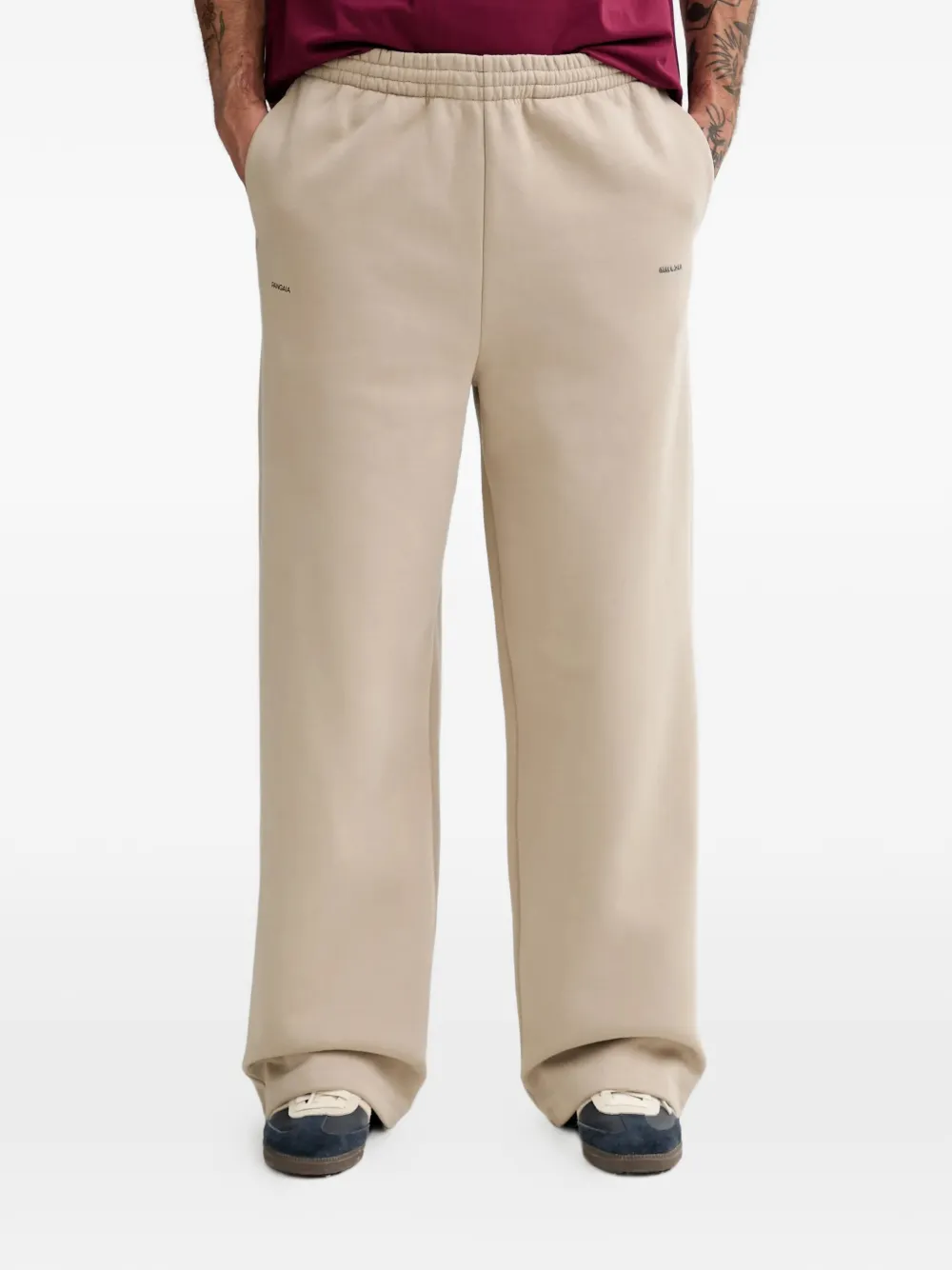 Pangaia elasticated track pants - Toni neutri